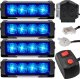 Hoalte STROBOSKOPY LED KOGUTY OSTRZEGAWCZE LAMPY BŁYSKOWE 12/24V NIEBIESKIE 1