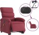 vidaXL Podnoszony fotel masujący, elektryczny, rozkładany, czerwony 5