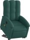 vidaXL Podnoszony fotel masujący, elektryczny, rozkładany, zielony 3