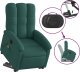 vidaXL Podnoszony fotel masujący, elektryczny, rozkładany, zielony 6