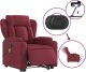 vidaXL Podnoszony fotel masujący, elektryczny, rozkładany, czerwony 6