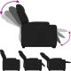 vidaXL Podnoszony fotel masujący, elektryczny, rozkładany, czarny 7
