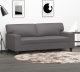 vidaXL 2-osobowa sofa, szary, 140 cm, sztuczna skóra 1