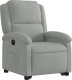 vidaXL Elektryczny, podnoszony fotel rozkładany, jasnoszary, aksamit 4