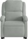 vidaXL Elektryczny, podnoszony fotel rozkładany, jasnoszary, aksamit 9