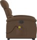 vidaXL Podnoszony fotel masujący, elektryczny, rozkładany, brązowy 9