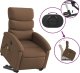 vidaXL Podnoszony fotel masujący, elektryczny, rozkładany, brązowy 10
