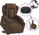 vidaXL Podnoszony fotel masujący, elektryczny, rozkładany, brązowy 11