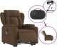 vidaXL Podnoszony fotel masujący, elektryczny, rozkładany, brązowy 6