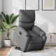 vidaXL Podnoszony fotel masujący, elektryczny, rozkładany, ciemnoszary 1