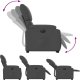 vidaXL Podnoszony fotel masujący, elektryczny, rozkładany, ciemnoszary 7