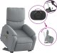 vidaXL Podnoszony fotel masujący, elektryczny, rozkładany, jasnoszary 11