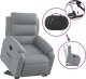 vidaXL Podnoszony fotel masujący, elektryczny, rozkładany, jasnoszary 5