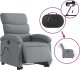 vidaXL Podnoszony fotel masujący, elektryczny, rozkładany, jasnoszary 5
