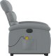 vidaXL Podnoszony fotel masujący, elektryczny, rozkładany, jasnoszary 9