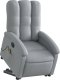 vidaXL Podnoszony fotel masujący, elektryczny, rozkładany, jasnoszary 3