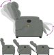 vidaXL Podnoszony fotel masujący, elektryczny, rozkładany, jasnoszary 7