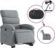 vidaXL Podnoszony fotel masujący, elektryczny, rozkładany, jasnoszary 5