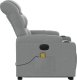 vidaXL Podnoszony fotel masujący, elektryczny, rozkładany, jasnoszary 10