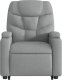 vidaXL Podnoszony fotel masujący, elektryczny, rozkładany, jasnoszary 9