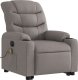 vidaXL Podnoszony fotel masujący, elektryczny, rozkładany, kolor taupe 4