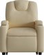 vidaXL Podnoszony fotel masujący, elektryczny, rozkładany, kremowy 9