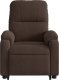 vidaXL Podnoszony fotel masujący, rozkładany, brązowy, mikrofibra 8