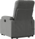 vidaXL Podnoszony fotel masujący, rozkładany, ciemnoszary, mikrofibra 4