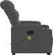 vidaXL Podnoszony fotel masujący, rozkładany, ciemnoszary, tkanina 10