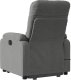 vidaXL Podnoszony fotel masujący, rozkładany, ciemnoszary, mikrofibra 4