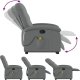 vidaXL Podnoszony fotel masujący, rozkładany, ciemnoszary, tkanina 6