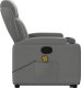 vidaXL Podnoszony fotel masujący, rozkładany, ciemnoszary, tkanina 9