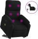 vidaXL Podnoszony fotel masujący, rozkładany, czarny, mikrofibra 2