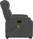 vidaXL Podnoszony fotel masujący, rozkładany, ciemnoszary, tkanina 10