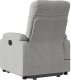 vidaXL Podnoszony fotel masujący, rozkładany, jasnoszary, mikrofibra 4
