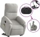 vidaXL Podnoszony fotel masujący, rozkładany, jasnoszary, mikrofibra 5