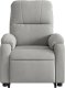 vidaXL Podnoszony fotel masujący, rozkładany, jasnoszary, mikrofibra 8