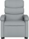 vidaXL Podnoszony fotel masujący, rozkładany, jasnoszary, tkanina 8