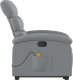 vidaXL Podnoszony fotel masujący, rozkładany, jasnoszary, tkanina 9