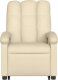 vidaXL Podnoszony fotel masujący, rozkładany, kremowy, obity tkaniną 8