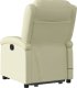 vidaXL Podnoszony fotel masujący, rozkładany, kremowy 4