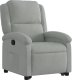 vidaXL Podnoszony fotel rozkładany, jasnoszary, aksamitny 4