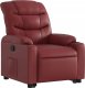 vidaXL Podnoszony fotel rozkładany, winna czerwień, sztuczna skóra 3