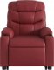 vidaXL Podnoszony fotel rozkładany, winna czerwień, sztuczna skóra 8