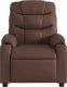 vidaXL Rozkładany fotel masujący, elektryczny, brązowy, sztuczna skóra 8