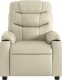 vidaXL Rozkładany fotel masujący, elektryczny, kremowy, sztuczna skóra 8