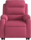 vidaXL Rozkładany fotel masujący, podnoszony, winna czerwień, aksamit 8