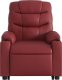 vidaXL Rozkładany fotel pionizujący, elektryczny, bordowy, ekoskóra 8