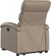 vidaXL Rozkładany fotel pionizujący, elektryczny, cappuccino, ekoskóra 4