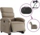 vidaXL Rozkładany fotel pionizujący, elektryczny, cappuccino, ekoskóra 5